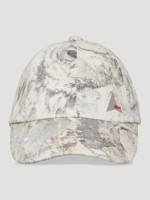 Wrangler x ROA Washed Denim Cap in Light Owl Camo