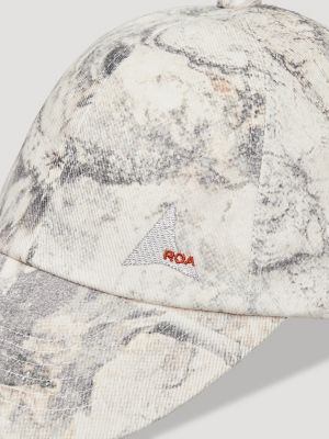 Wrangler x ROA Washed Denim Cap in Light Owl Camo