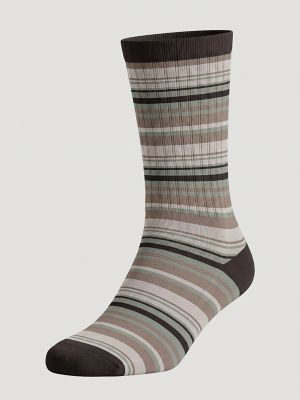 Men's Retro Patterned Crew Socks