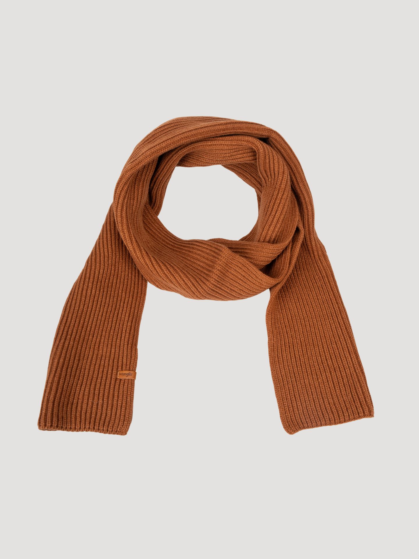 Женские комплекты Wrangler Solid Beanie And Scarf Set, цвет: Коричневый — фото 3