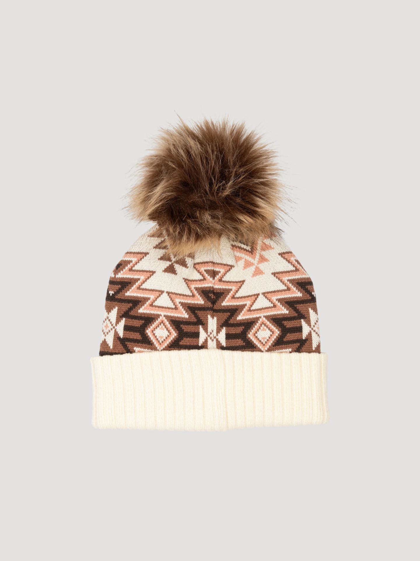Женские комплекты Wrangler Southwestern Beanie And Scarf Set, цвет: Бежевый — фото 4