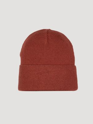 Wrangler Chainstitch Logo Beanie in Nutmeg