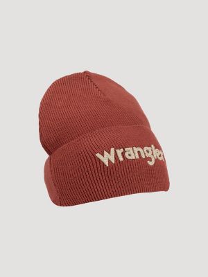Wrangler Chainstitch Logo Beanie in Nutmeg