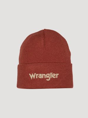 Wrangler Chainstitch Logo Beanie in Nutmeg