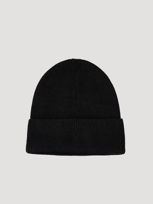Women's Wrangler Buckle Beanie in Black