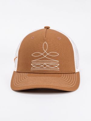 Texas Longhorns Boot Stitch Trucker Hat in Orange