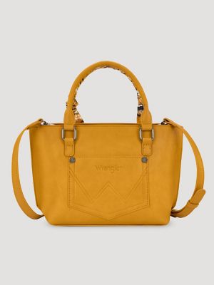 Bandana Print Wide Mini Tote:Yellow:One Size: alternative view
