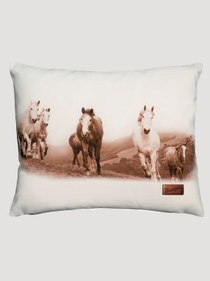 Wrangler Running Horses Decorative Throw Pillow