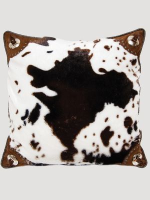 Wrangler Cowhide Decorative Throw Pillow