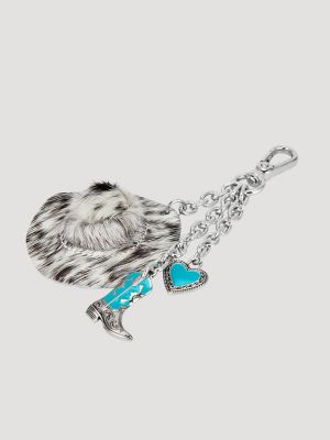 Western Spirit Bag Charm in Silver