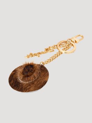 Western Spirit Bag Charm in Dark Brown