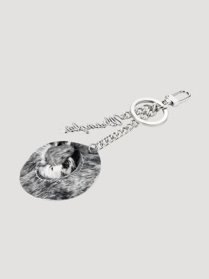 Western Spirit Bag Charm in Black Grey