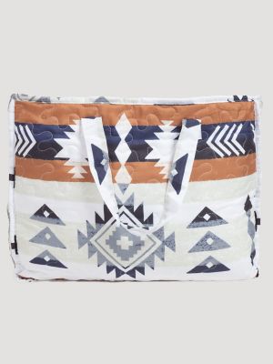 Wrangler Twin Quilted Bedding Set in White