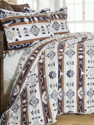 Wrangler Twin Quilted Bedding Set in White