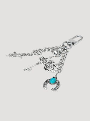 Western Spirit Bag Charm in Silver