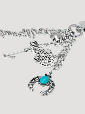 Western Spirit Bag Charm in Silver