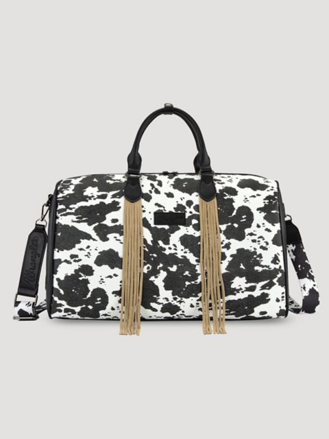 Женские сумки Wrangler Cow Print Fringe Duffle