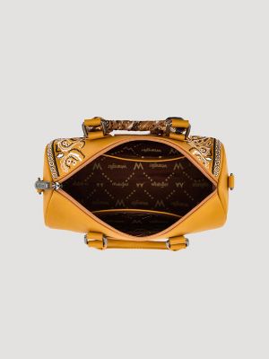Bandana Print Barrel Bag:Yellow:One Size: alternative view 2