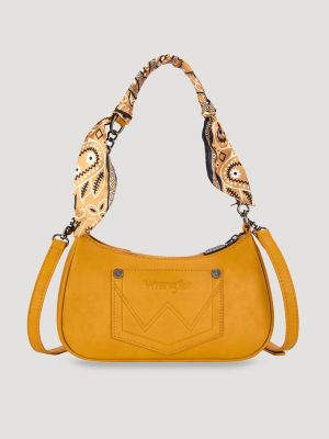 Bandana Print Shoulder Bag:Yellow:One Size: alternative view