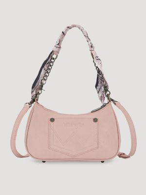 Bandana Print Shoulder Bag in Pink