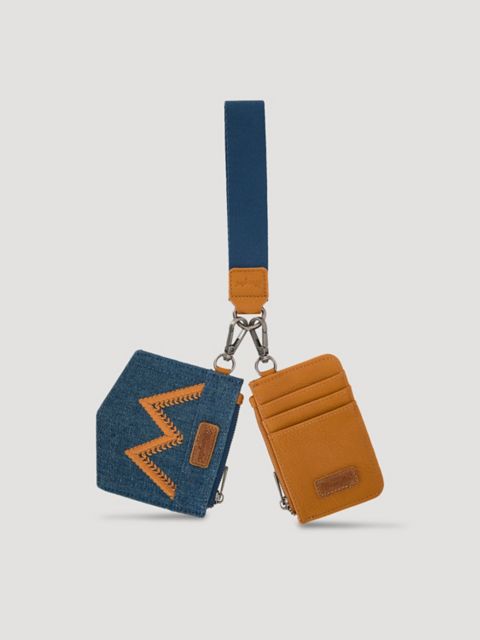 Женские кошельки Wrangler Denim and Canvas Keychain Wallet Set