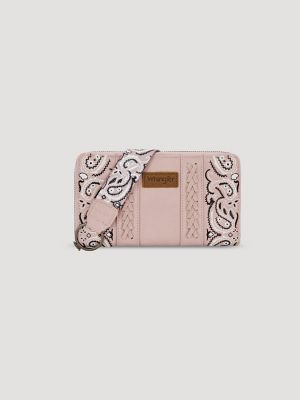 Bandana Print Wallet in Pink