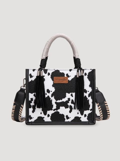 Женская сумка-шопер Wrangler Cow Print Fringe Mini
