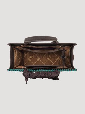 Bandana Embroidered Satchel Handbag