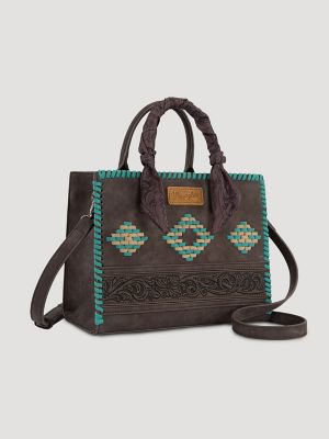 Bandana Embroidered Satchel Handbag
