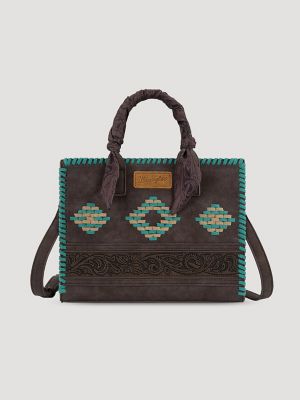 Bandana Embroidered Satchel Handbag