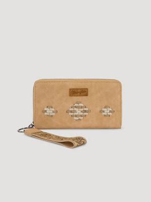 Boho Suede Wristlet in Tan