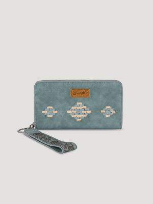 Boho Suede Wristlet in Jean