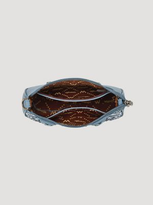 Bandana Print Shoulder Bag in Blue