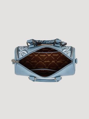 Bandana Print Barrel Bag:Blue:One Size: alternative view 2