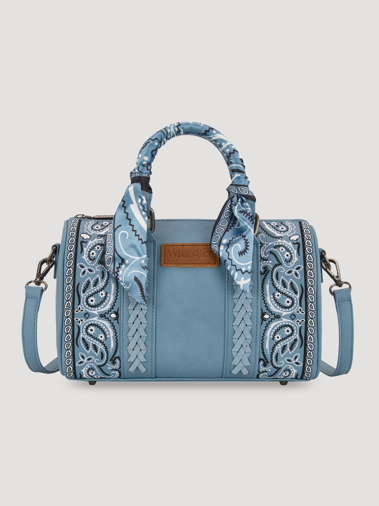 Женская сумка Wrangler Bandana Print Barrel, цвет: Синий — фото 1