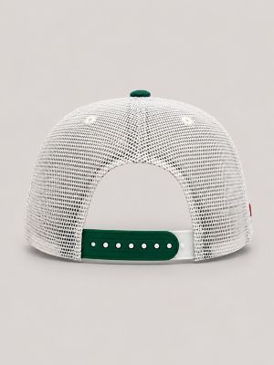 Women's Cherry Boots Mesh Trucker Hat