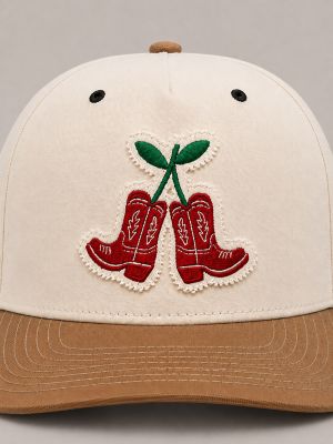 Women's Cherry Boots Trucker Hat
