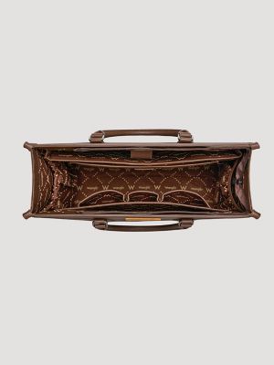 Cowhide Print Laptop Tote