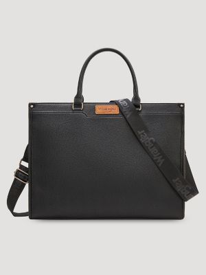 Cow Print Side Computer Tote