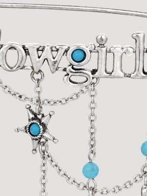 Cowgirls Charm Pin in Silver