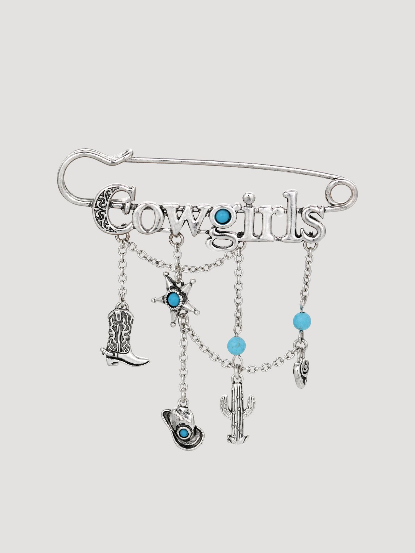 Значок-подвеска Wrangler Cowgirls Charm, цвет: Серебряный — фото 1