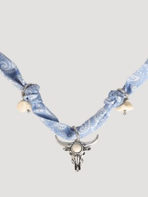 Steerhead Satin Charm Necklace