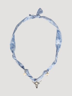 Steerhead Satin Charm Necklace