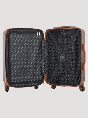 Expandable Hardside Spinner Luggage Set (2-Piece) in Chocolate Brown