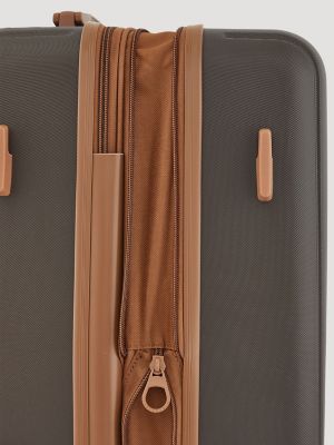 Expandable Hardside Spinner Luggage Set (2-Piece) in Chocolate Brown