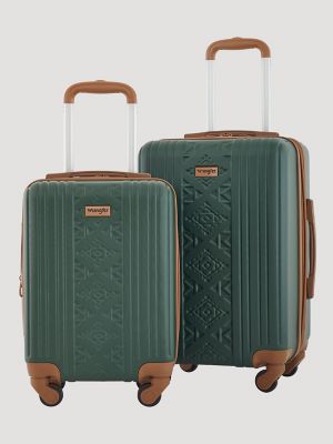 Expandable Hardside Spinner Luggage Set (2-Piece) in Satin Moss