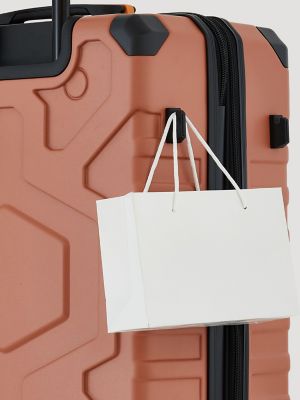 ATG 22" Expandable Hardside Carry-On Suitcase in Raw Sienna