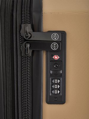 ATG Hardside Set with Packing Cubes (4-Piece) in Tannin/Black