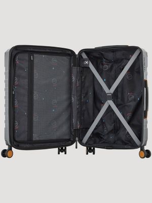 ATG 22" Expandable Hardside Carry-On Suitcase in Jet Black