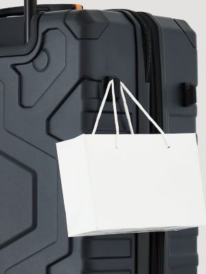 ATG 22" Expandable Hardside Carry-On Suitcase in Jet Black